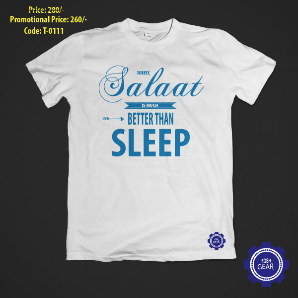 Salat-is-better-than-Sleep- Best Islamic T-shirt Design of Bangladesh